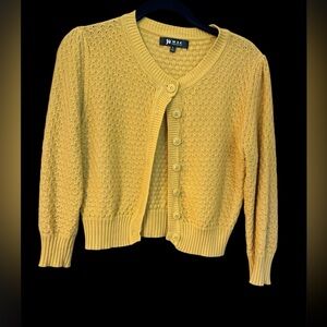 Corn yellow Cotton Sweater. Size L